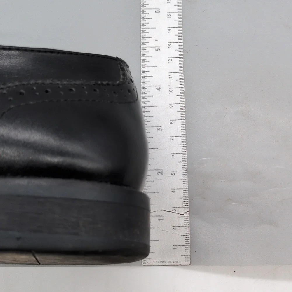 Steve Madden Oxfords Mens P-Loftt‎ Black 12 Leather Dress Shoes Wingtips